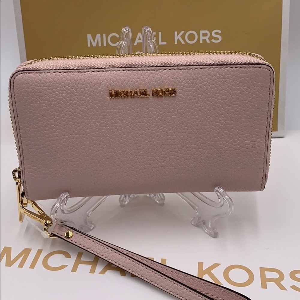Michael Kors Jet Set Travel Phone Wallet Wristlet - Picture 15 of 16